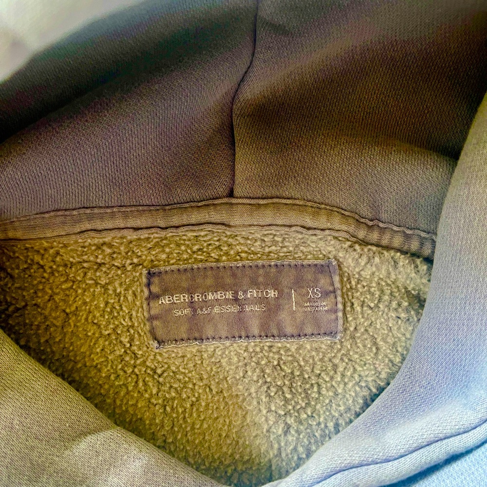 Abercrombie & Fitch Essential Popover Hoodie men’s XS medium blue